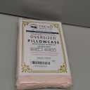 TBM Oversize Pillow Case Extra Large Fits Even The Fluffiest Pillows Including The Pancake Pillow Extra Tall Pillowcase 100% Egyptian Cotton 600 Thread Count (Blush/Rose Pink, Queen 23W X 34L)