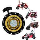 JMCHstore Pull Start Recoil Starter Assembly for FPR GMB100 Coleman CT100U CC100X 98cc, Predator 79cc 3HP Engine, Massimo MB100 79cc Mini Bike, SK100 CK100 Go Kart(Obsidian Black)