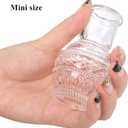 Tebery 20 Pack Glass Bud Vases, Clear Small Flower Vase for Centerpieces, Vintage Mini Glass Vase Set Bulk for Table Wedding Home Party Decoration
