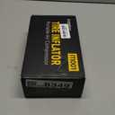 Inzeetor 150 PSI Tire Inflator Portable Air Compressor, 12V DC Auto Shutoff Air Pump with Digital Pressure Gauge and Emergency LED Light for Car Tires, Bicycle & Balloons, Black