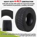 AR-PRO 16x6.50-8 Tire, 4PR Durable Tubeless Tire for Lawn Mower Tractor with Deep Turf Treads, Rim Not Included (1-Pack)