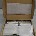 30 Pack Square Door Hinges Satin Nickel 3.5" x 3.5 Inch Brushed Nickel Door Hinges,3 1/2" Interior Door Hinge Square Corners 3 " Silver Iron Residential Hinges for Doors Bedroom Security Hardware