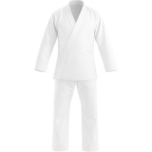 Delmont Kids Jiu Jitsu Gi BJJ Uniform for Boys & Girls (Gi Only) Breathable Karate Gi (K1, White)