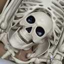 breesky Skeleton for Halloween Life Size: 5.4ft Realistic Human Skeleton