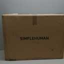 simplehuman 40 Liter / 10.6 Gallon Slim Kitchen Step Trash Can With Secure Slide Lock, Black Plastic