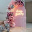 Happy Birthday Neon Sign for Wall Decor,LED Neon Light Sign with Dimmable Switch,Happy Birthday Light Up Sign Banner for Birthday Party,Backdrop Decoration(16.5"x9")