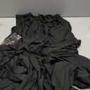 Halloween Costumes Morticia Addams Vintage Gothic Black Long Dress Outfit Women Red Roses Flowers Necklace Earrings (Large)