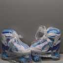 Adjustable Kids Roller Skates for Girls and Boys Ages 3-5 5-8 8-12, All 8 Wheels of Girl's Skates Shine, Safe and Fun Illuminating for Outdoor Indoor Sports (Large-Youth (4Y-7Y)), Sky Blue