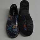 Sloggers Original Waterproof Rain and Garden Shoe for Women Outdoor Slip-On Garden Clog - Made in The USA with Premium Comfort Insole and Arch Support - Blue Floral Fun Print, Size 11