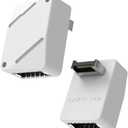 EZDIY-FAB USB 3.2 Gen 2 Type-E 90 Degree L-Shape Adapter, Motherboard USB-C Header Converter for Front Panel, Type-E Male to Female, Supports USB 3.2 Gen 2 (10Gbps) and Gen 2x2 (20Gbps),White-STD