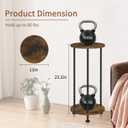 YINMIT Plant Stand Indoor, 2 Tier Small Plant Stand, 23" Tall Metal Spindle Poles Plant Stands, Corner Flower Pot Stand, Plant Tables Indoor, Planter Pot Holder for Balcony Garden Patio Living Room