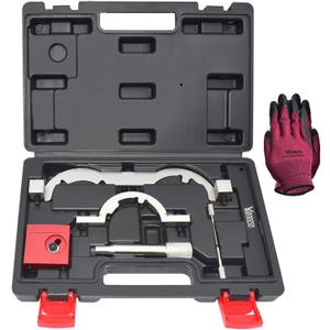 Turbo Engine Timing Tool Kit for Vauxhall Opel Chevy Chevrolet Aveo Cruze Orlando Adam Ampera Astra J Cascada 1.0 1.2 1.4 L, Camshaft Holding Locking Tool Set with Gloves