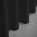 Black 5ft 60inch Round Spandex Tablecloth Stretch Fitted Table Cover with Skirt for Wedding Party Decoration