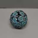 Everydecor Metal Decorative Sphere for Home Decor - Decorative Balls for Shelves, Centerpiece Bowls, Bookshelf - Decoration Orbs Accents for Living Room, Bedroom - Antique Blue Shelf Spheres