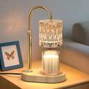 Candle Warmer Lamp with Timer and Adjustable Height, Vintage Home Bedroom Decor, Gifts for Mothers, and Housewarming Gifts, Electric Wax Melt Warmer Lamp with 2 Bulbs