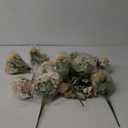 Tigeen 12 Bundles Peonies Artificial Flowers Faux Roses Silk Flowers Hydrangea Artificial Bouquet for Wedding Table Centerpiece Floral Vase Home Office Bridal Decor (Coffee Color)