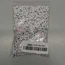 1000PCS Colourful Letter Beads for Threading, 4 x 7 MM, A-Z White Letter Beads and Colourful Heart Beads, Acrylic Round Beads for Jewellery DIY Making Crafts Bracelets Necklaces Ornaments Penda (Style 2)