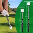 Retractable Golf Swing Training Aid, Golf Grip Trainer & Golf Swing Trainer for Warm-up, Right-Handed Golf Club for Indoor Practice, Golf Accessories - Strength & Tempo Training for Chipping Hitting