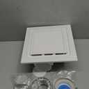 12" Ultra Quiet Bathroom Exhaust Fan with 6500K LED Light, 1.0 Sone 120 CFM, 10x10 Mount, 1500 LM Ceiling Ventilation Fan, Energy Efficient (6500K LED-W)