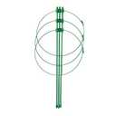 JNYB Peony Support Frame Plant Climbing Frame 2Pack 3 Ring Plant Stick Support 45cm Garden Potted Flowers Plants Climber for Traction of Iron Line Lotus,Circle Diameter 28cm