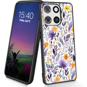 Bxgolkgd Designed for Moto G Stylus 5G 2025 Case,Slim Soft TPU Silicone Shockproof Anti Slip Protective Case for Motorola Moto G Stylus 5G 2025 6.8 inch,Flower