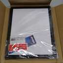 Magnetic Sign Holder 8.5 x 11 Inch for Wall Mounting, Double-Sided Display, Self-Adhesive Frame, Ideal for Office, School, and Business Use, 8 Pack - Black