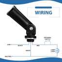 Riakrum 4-Pack Dusk to Dawn/Day Night Sensor Photoelectric Switch 120v Waterproof Photocell Sensor for Outdoor Lighting Swivel Mount Conduit Lighting Control for Wall Porch Light