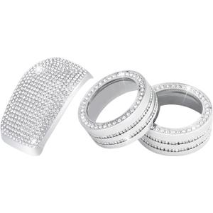 1797 Bling Accessories fit for Toyota RAV4 2024 2023 2022 2021 2020 2019 Interior AC Air Conditioning Gear Shift Knob Covers Crystal Decoration Pack of 3