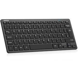 Arteck Ultra-Slim Bluetooth Keyboard Compatible with iPad 10.2-inch/Air/ 9.7-inch/Pro/Mini, iPhone and Other Bluetooth Enabled Devices Including iOS, Android, Windows, Black