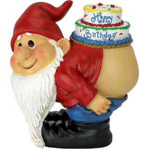 Design Toscano Loonie Moonie Happy Birthday Garden Gnome Statue