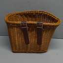 Handwoven Plastic Bike Basket - Waterproof Front Bicycle Basket for Adults & Kids, Fits Most Bikes (Beach Cruiser, Mountain Bike, Scooter)