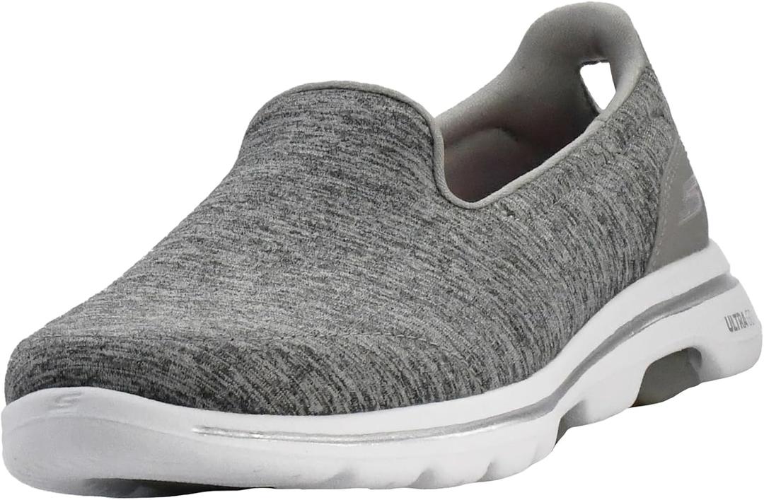 Skechers Women's Go Walk 5 Honor (7.5 Wide, Grey)