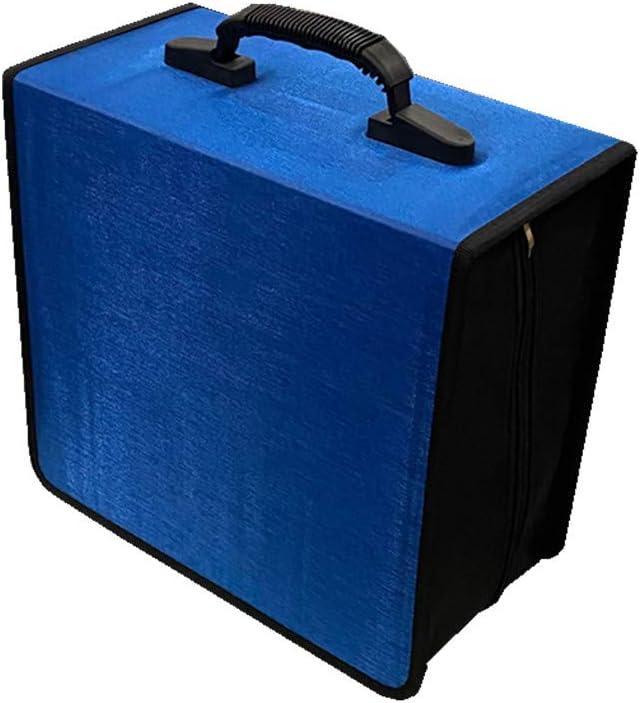 CD/DVD Case Holder Organizer Wallet Sleeves Booklet Binder,Storage 400 Capacity Disc(Blue)