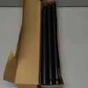 Ausemku Shower Curtain Rod 32-94 Inch Adjustable - 1 Inch Diameter Heavy Duty No drill Spring Tension Shower Rod, Non-Slip Rustproof Telescopic Rod for Bathroom, Black