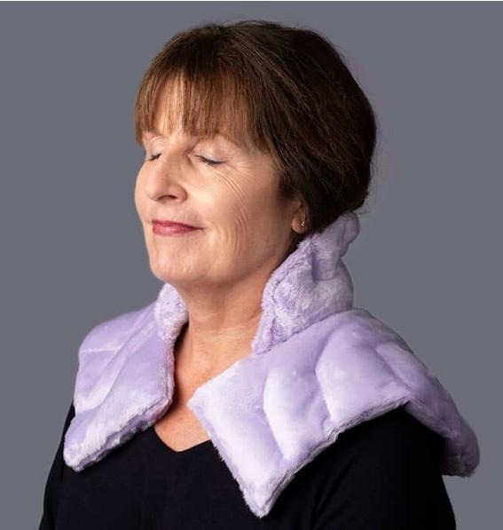 Herbal Concepts Neck and Shoulder Wrap, Hot & Cold Therapy, Microwaveable Shoulder Heating Pad, Aromatherapy Heat Wrap (Lavender)