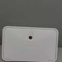 RV Outdoor Shower Exterior Shower Box Kit with Camper RV Outside Showers Faucet Valve + Coiled Hose + Sprayer Head + Lock, Replacement for Camper, Van, Travel Trailer, Motorhome and Boat,White