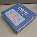 CNAOA Washable Pee Pads for Dogs 2 Pack 24x24 in - 5 Layer Reusable Puppy Pads, Super Absorbent, Waterproof, Leak Proof Non-Slip Training and Whelping Pet Pee Pads for Crate, Playpen, Potty