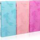 3 Pcs Watercolor Mermaid Hand Towels Cotton Absorbent Jacquard Weave Mermaid Kitchen Towel 3D Seasonal Decorative Washcloth for Home Drying Cleaning Cooking Gift, 14" x 29" (Blue, Pink, Purple)