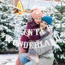 2 x Silver Winter Wonderland Banner Christmas Winter Wonderland Garland Banner for Winter wonderland Christmas Party Decorations