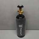 TMCRAFT 5lb CO2 Tank, High Strength Aluminum Alloy Cylinder with CGA-320 Valve, DOT Approved Cylinder for Kegerator kit and Draft Beer Dispensing (Black Glossy Coating)