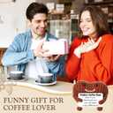 12 Pcs Crochet Coffee Gifts Bulk Small Handmade Plush Coffee Bean with Cards Employees Appreciation Crochet Gifts for Coworkers Staff Home Office Decor Valentines Holiday Party Favor