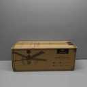 Ceiling Fan with Light Remote: 52 Inch Modern Bedroom Fans with Dimmable Tri-Color Temperature LED - Quiet Reversible DC Motor - Indoor Outdoor (Black+Walnut-5)