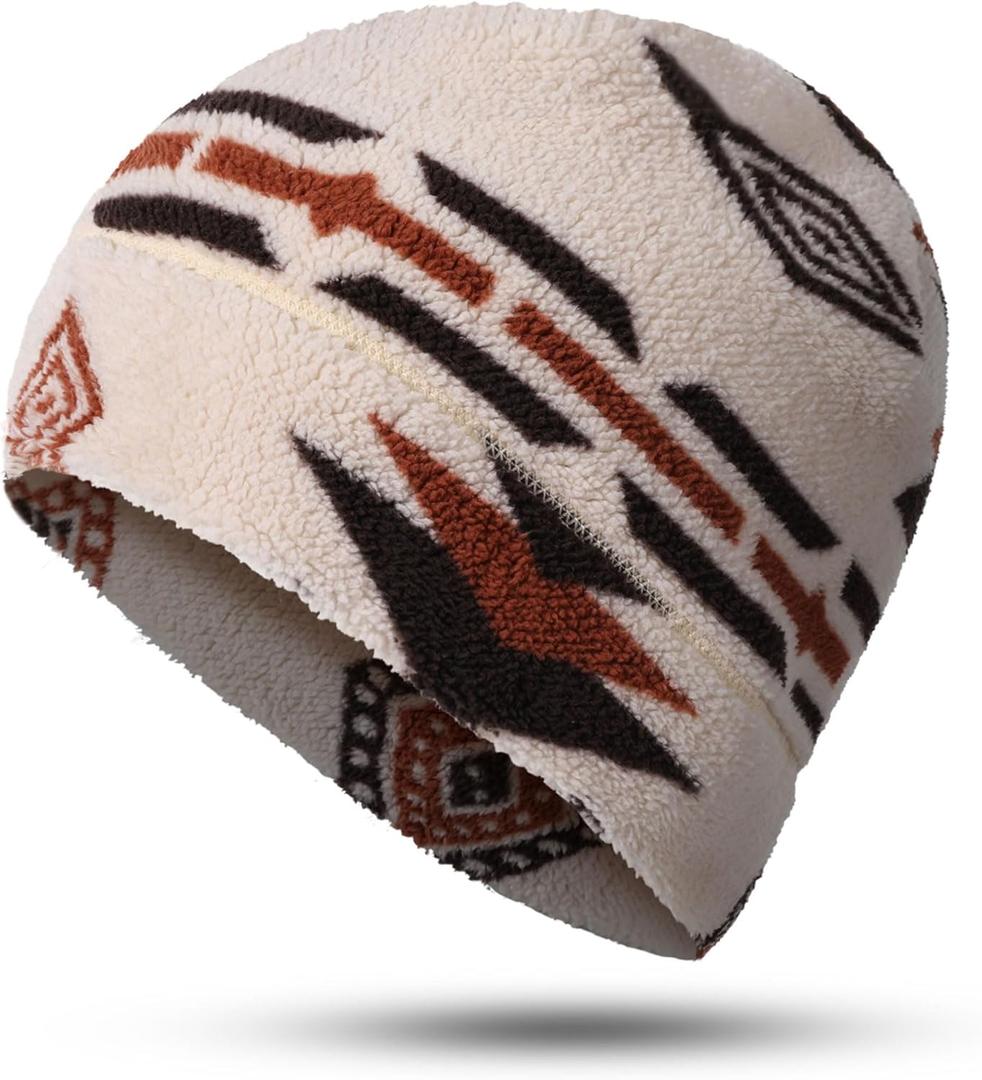 WTACTFUL Fleece Winter Warm Watch Cap - Mens Womens Skull Beanie Hat for Running Skiing Hiking