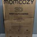 Momcozy CocoSway Electric Baby Swing for Infant, 180 Rotating Seat, 6 Parent-Like Sway Motions & 4 Speeds, Quiet Soothing, Remote Control, Machine-Washable Cover, Grey