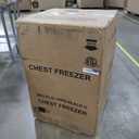 Chest Freezer 7.0 Cu.Ft Compact Chest Freezers with 7 Adjustable Thermostat Top Open Door Freezer Compressor Cooling with Removable Storage Basket for Home Bar Dorm (BLACK)