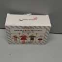 Giant bean Bunny Toys for Kids, Christmas Bunny, 4 PCS Hand Made Rabbit Family Dolls with Removable Clothes, Suitable for Infants, Boys and Girls, Dollhouse People (Red)