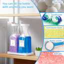 Laundry Detergent Dispenser,Laundry Soap Dispenser,Liquid Laundry Detergent Container,35OZ Fabric Softener Dispenser with Tray, Laundry Room Organization,Extra 4 Labels,White