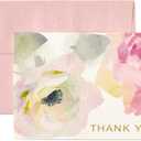 Hallmark Thank You Cards, Watercolor Flowers (10 Cards with Envelopes)