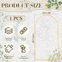 Wedding Arch Backdrop Stand, 7.2FT Gold Metal Arch Backdrop Stand for Wedding Bridal, Baby Shower, Photo Booth, Birthday Party, Garden Balloon Arch Decoration(Gold-7.2FT)