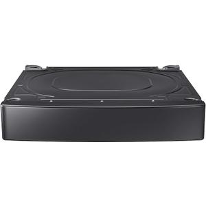 SAMSUNG 27 Wide Laundry Riser Pedestal Stand for 27 Wide Front Load Washer or Dryer, Lifts Machine 6in Height, WE272NV/A3, Stainless Steel, Brushed Black